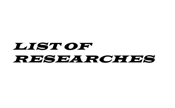 List of Researches