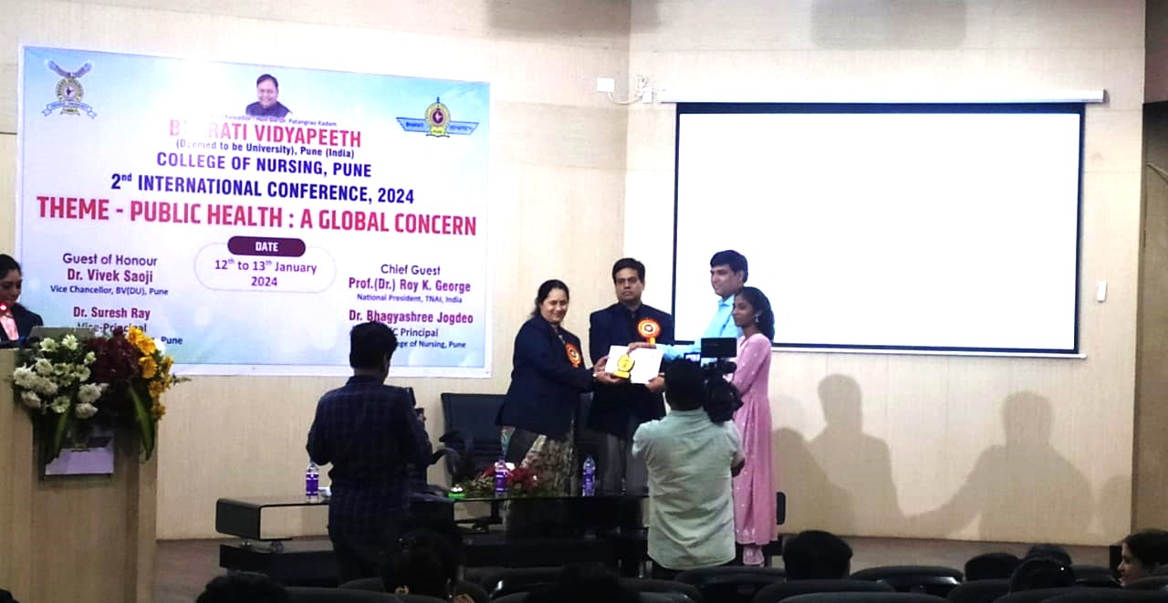 1 st prize got in International Conference for Research Poster Presentation